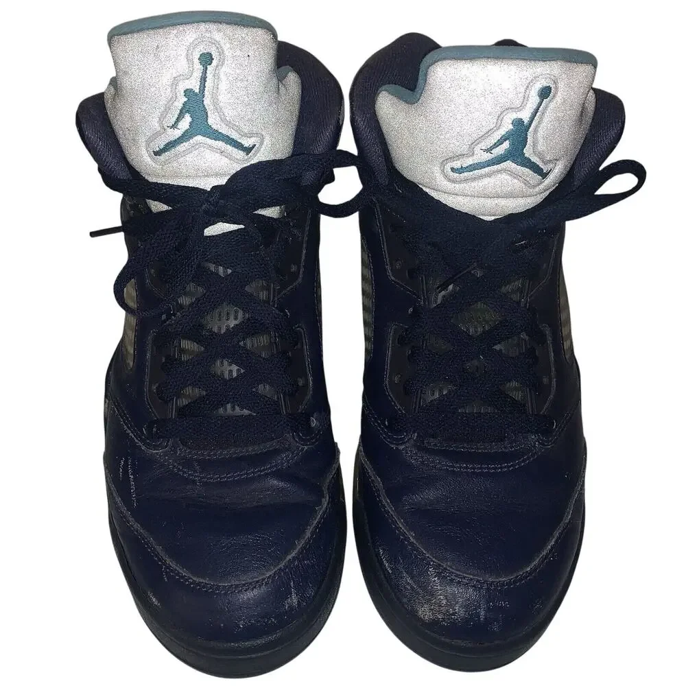 Air Jordan 5 Retro Pre-Grape Basketball Sneakers Shoes Size 9 Hornets Alternate